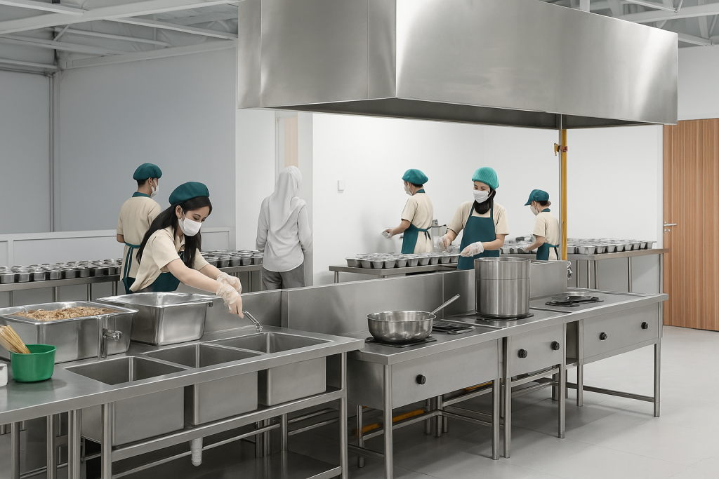Layout Dapur BGN untuk Makan Bergizi Gratis