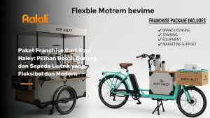 Paket Franchise Cart Kopi Haley: Pilihan Booth Dorong dan Sepeda Listrik yang Fleksibel dan Modern