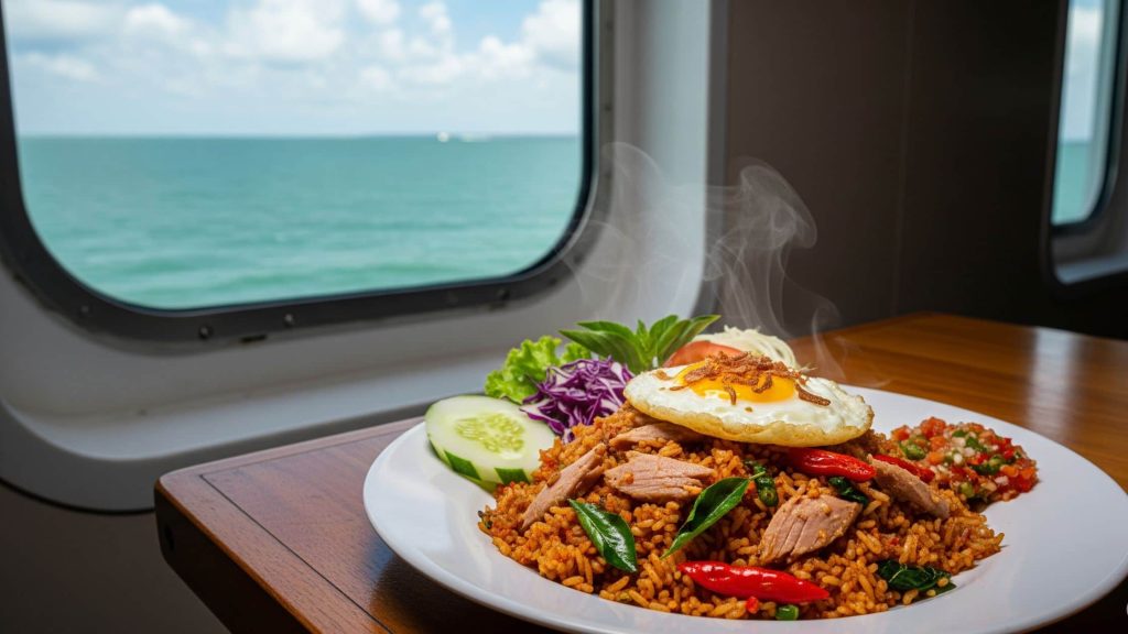 Menu Makan di Kapal Pelni: Nasi Goreng Cakalang Woku, Perpaduan Cita Rasa Sulawesi Utara di Tengah Samudera