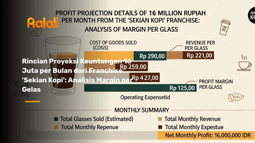 Rincian Proyeksi Keuntungan 16 Juta per Bulan dari Franchise "Sekian Kopi": Analisis Margin per Gelas