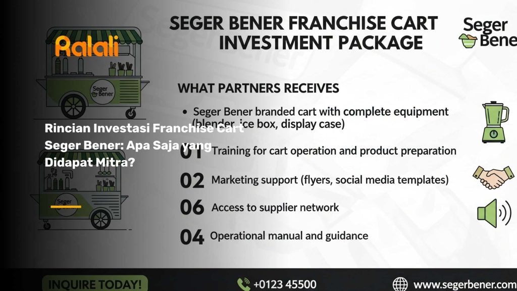 Rincian Investasi Franchise Cart Seger Bener: Apa Saja yang Didapat Mitra?