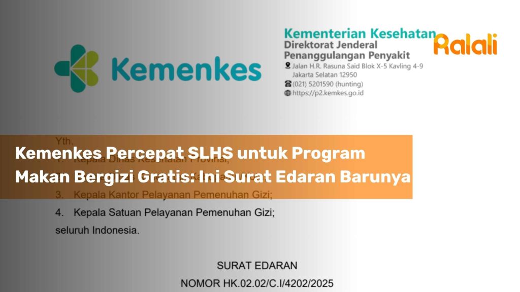 Kemenkes Percepat SLHS untuk Program Makan Bergizi Gratis: Ini Surat Edaran Barunya