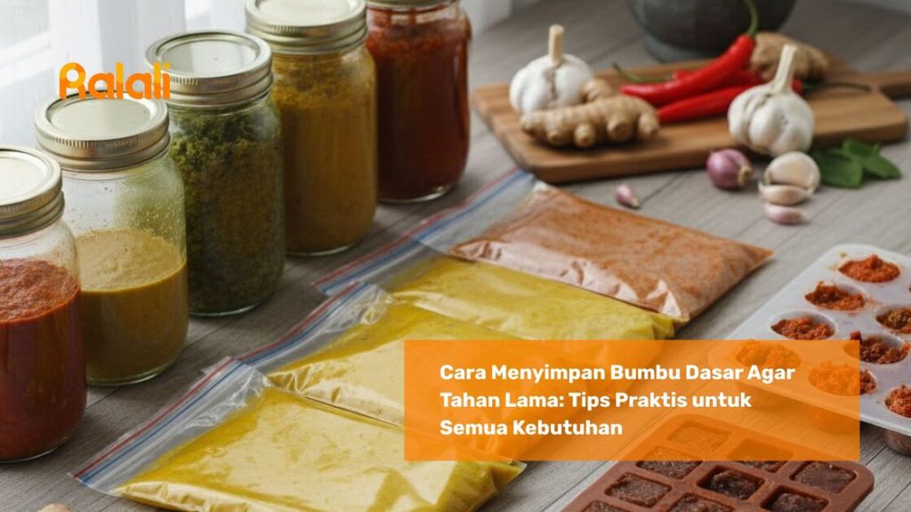 Cara Menyimpan Bumbu Dasar Agar Tahan Lama: Tips Praktis untuk Semua Kebutuhan