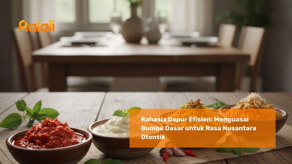 Rahasia Dapur Efisien: Menguasai Bumbu Dasar untuk Rasa Nusantara ...