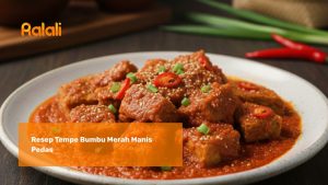 Resep Tempe Bumbu Merah Manis Pedas